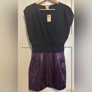 Arden B Navy & Purple Sequin Cocktail Dress – Perfect for New Years! NYE✨